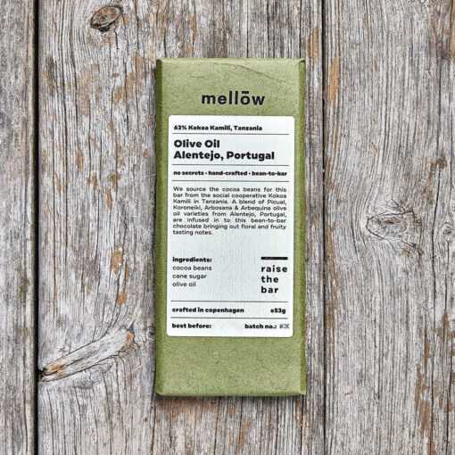 Mellōw 70% Tanzania With Olive Oil Chocolate Bar