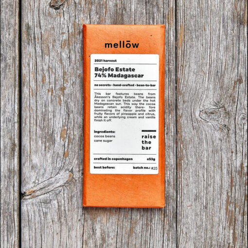 Mellōw 74% Bejofo Estate, Madagascar Craft Chocolate Bar