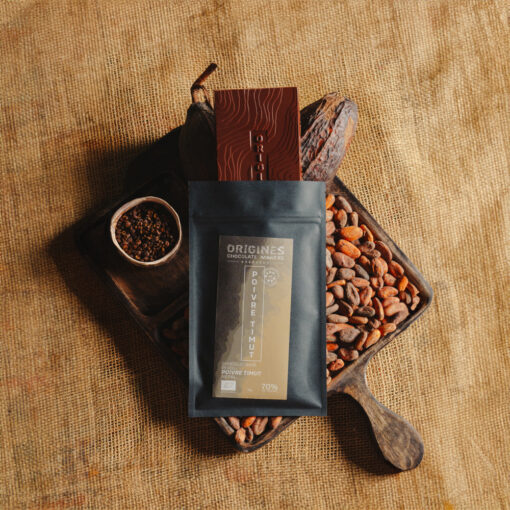 Origines Chocolate Makers 70% Organic Dark Chocolate Bar with Timut Pepper