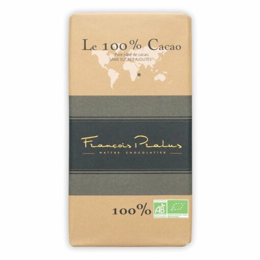 Pralus Le 100% Cacao Craft Chocolate Bar