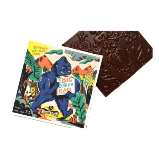 Rózsavölgyi Csokoládé Congo Virunga Ameloando (The Big Gorilla Bar) 77% Craft Chocolate Bar