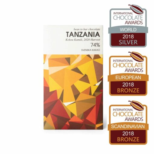 Svenska Kakao Tanzania 74%  Craft Chocolate Bar