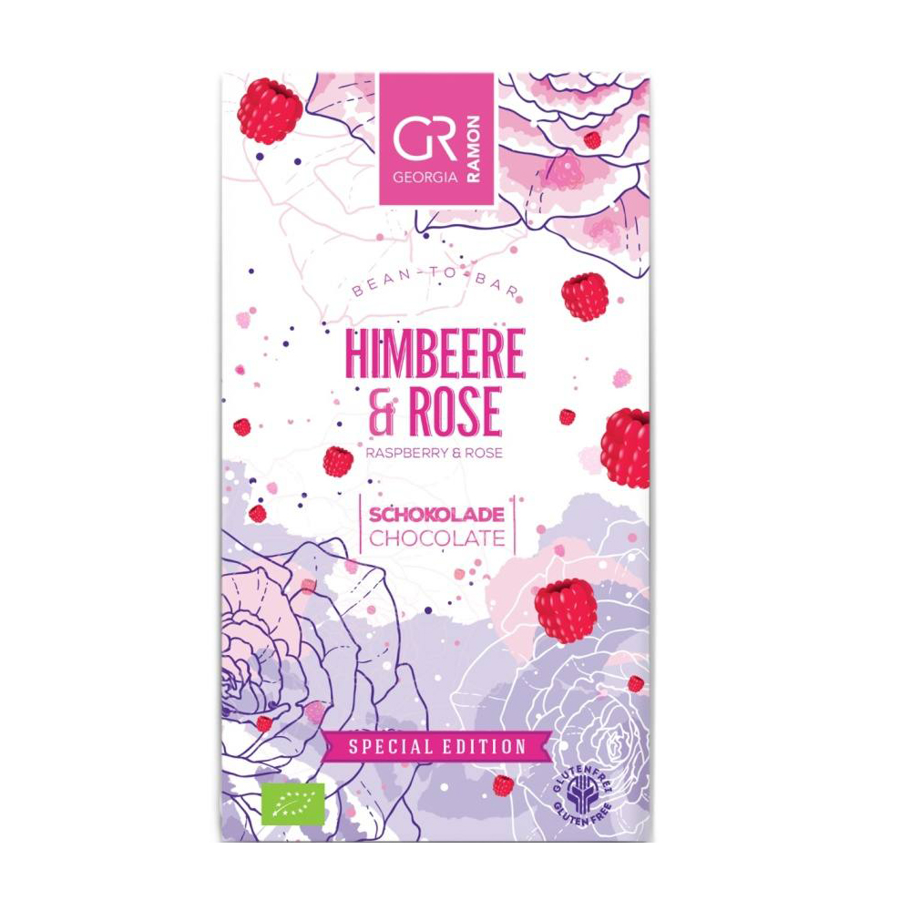 Georgia Ramon Raspberry and Rose Chocolate, product image from Kaffebox