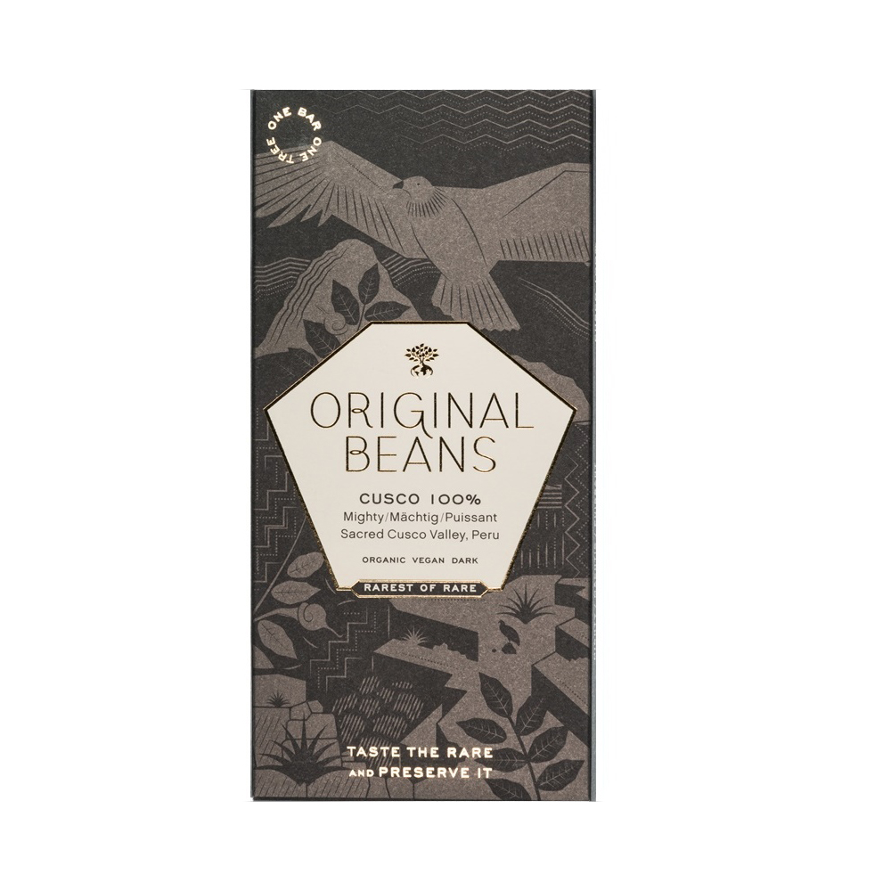 Original Beans Cusco 100% Dark Chocolate BIO, product image from Kaffebox