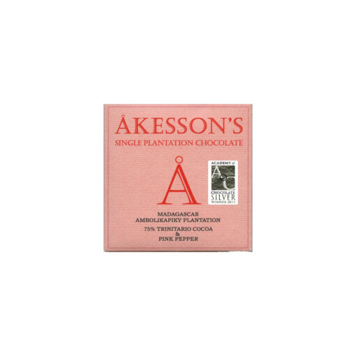 Aakesson's Madagascar Bejofo Estate 75 % Dark Chocolate & Pink Pepper