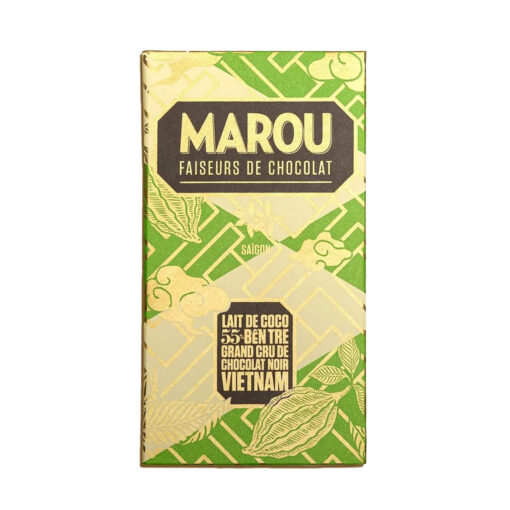 Marou Coconut Milk 55% Ben Tre Dark Chocolate