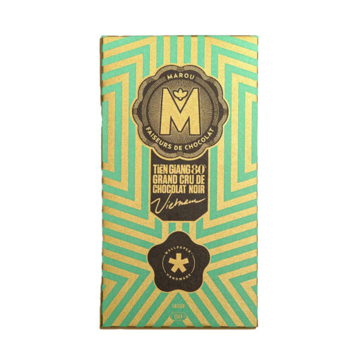 Marou Wallpaper Limited Edition Tien Giang 80% Dark Chocolate Bar