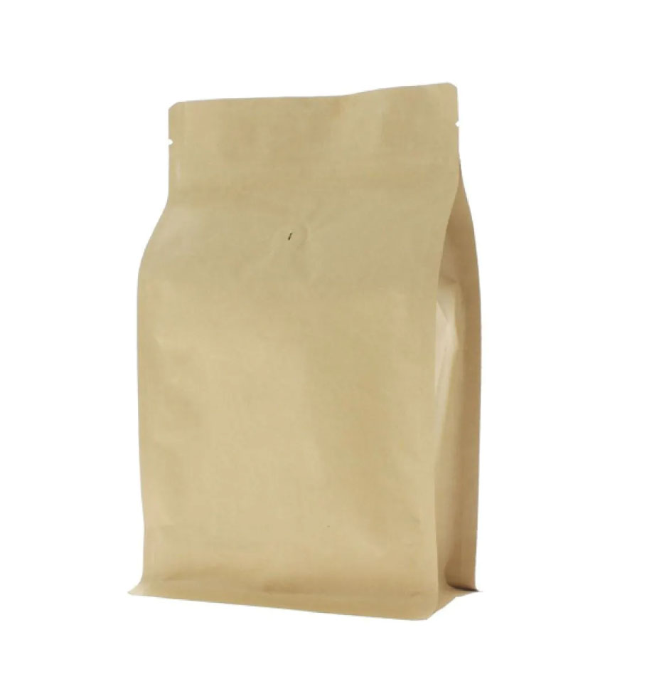 250g Flat Bottom Coffee Pouch with Zip Seal, product image from Kaffebox