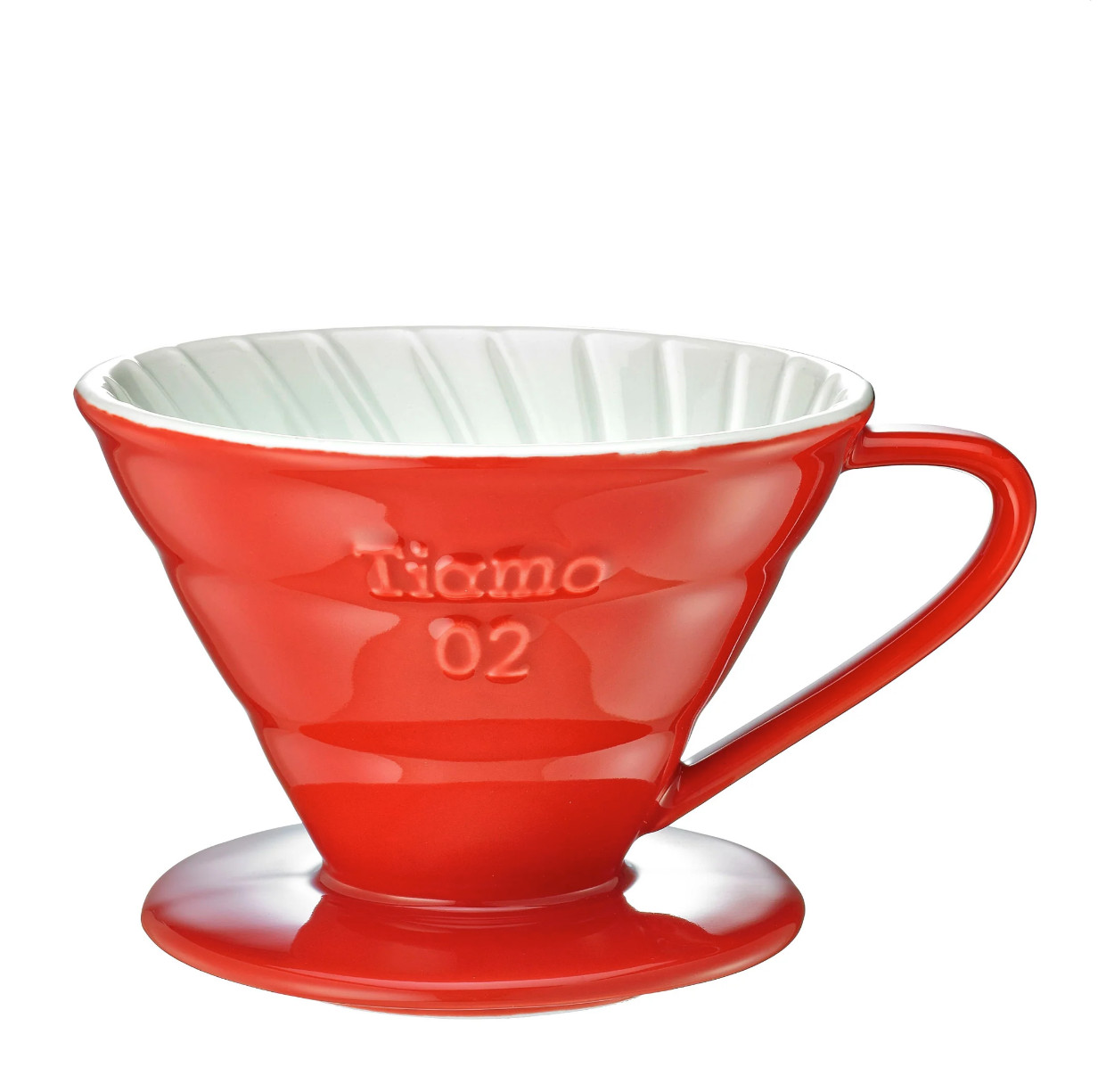 Tiamo V60 Ceramic Pour Over Coffee Brewer, product image from Kaffebox