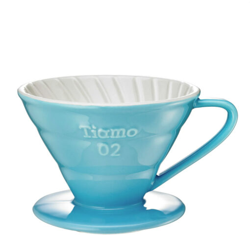 Tiamo V60 Ceramic Pour Over Coffee Brewer - Image 6