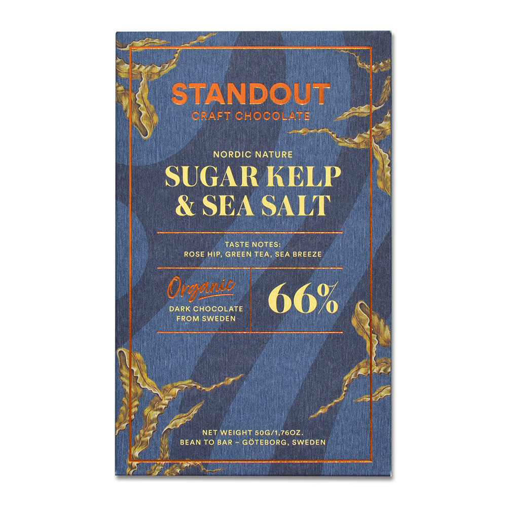 Standout Chocolate Nordic Nature Sugar Kelp & Sea Salt 66%, product image from Kaffebox