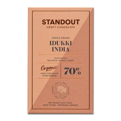 Standout India Idukki 70% Swedish Craft Chocolate Bar