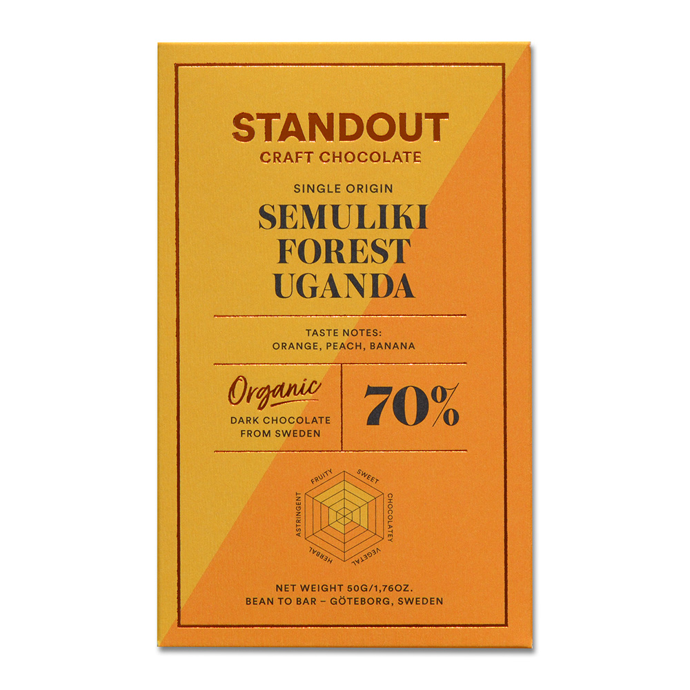Standout Chocolate Semuliki Forest Uganda 70%, product image from Kaffebox