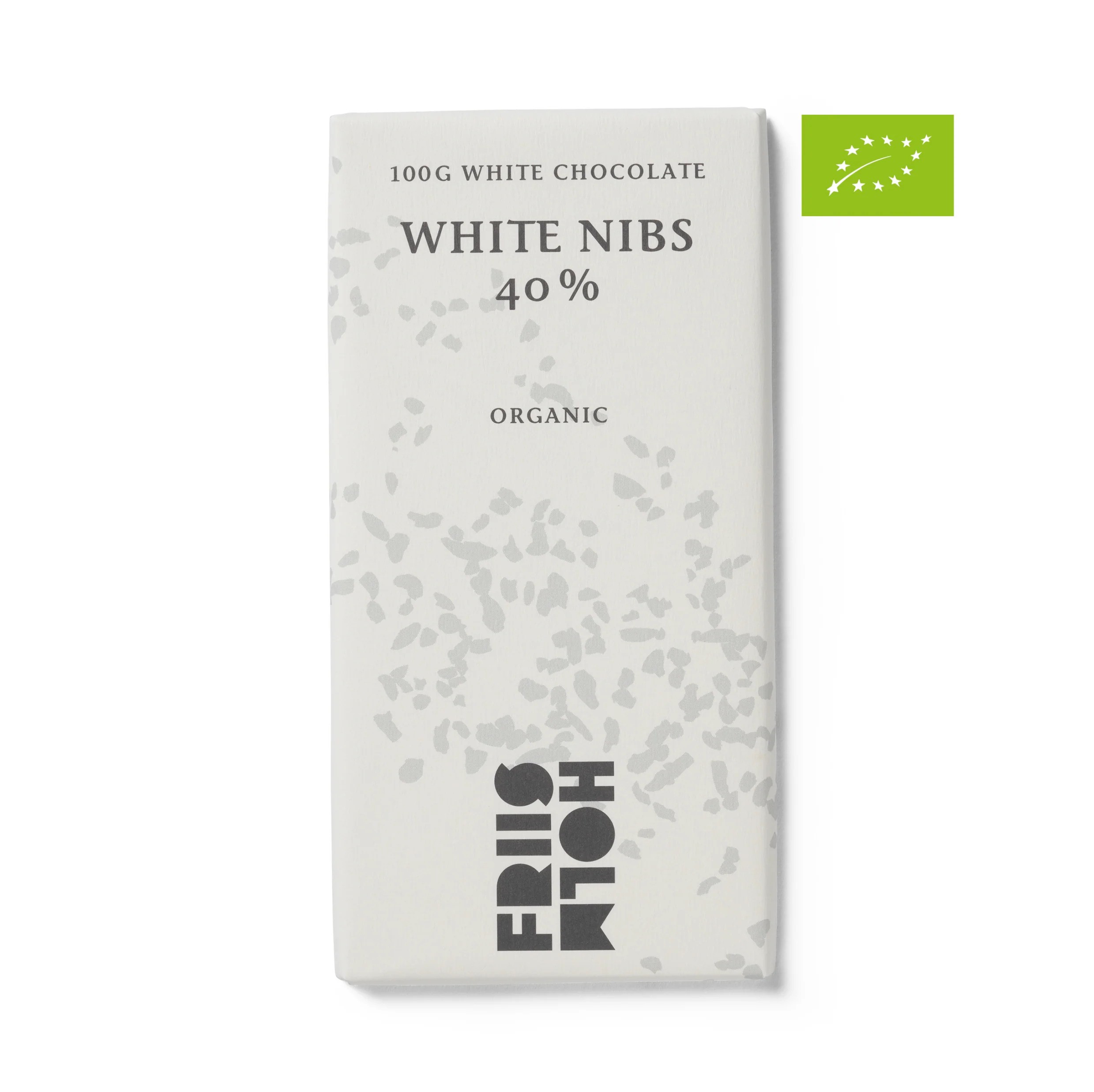 Friis Holm Friis-Holm Chokolade White Nibs 40 %, product image from Kaffebox