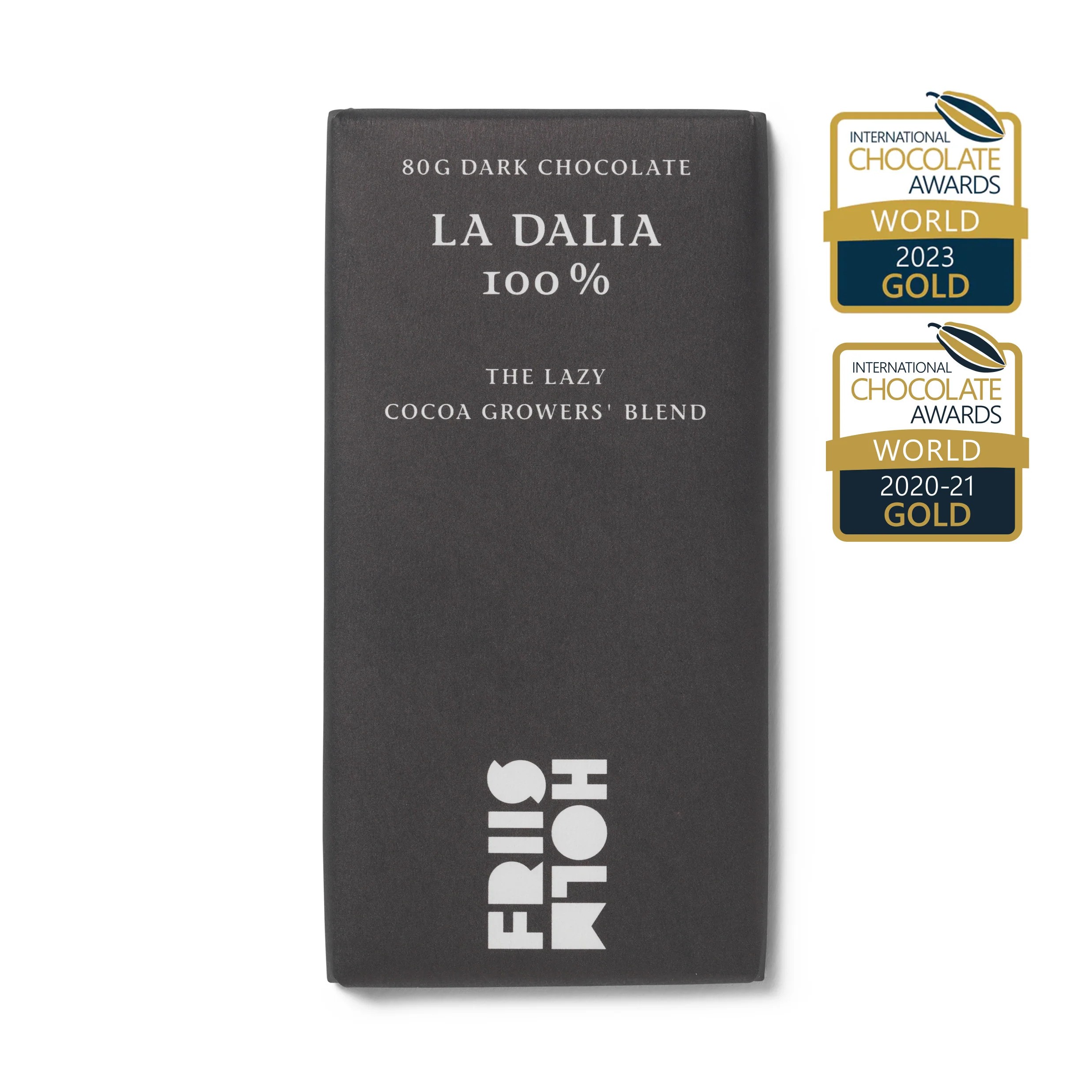 Friis Holm Friis-Holm Chokolade La Dalia 100 % The Lazy Cocoa Growers Blend, product image from Kaffebox