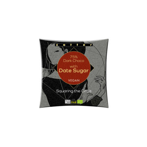 Zotter 75% Dark Chocolate With Date Sugar