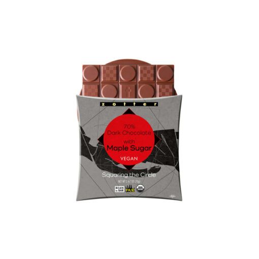 Zotter 70% Dark Chocolate with Maple Sugar