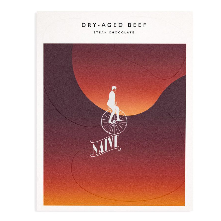 Naïve Dry-Aged Beef Dark Milk Chocolate 62%, product image from Kaffebox