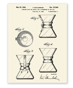 Chemex PP-2 Patent Poster – Flask & Handle 1943 Sheet 2