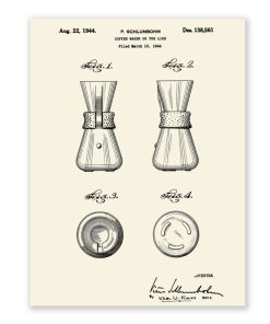 Chemex PP-3 Patent Poster – Coffeemaker 1944