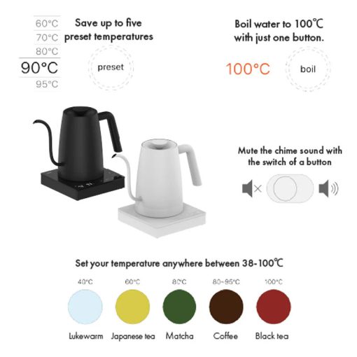 Hario Lyra Electric Pouring Kettle - Image 5