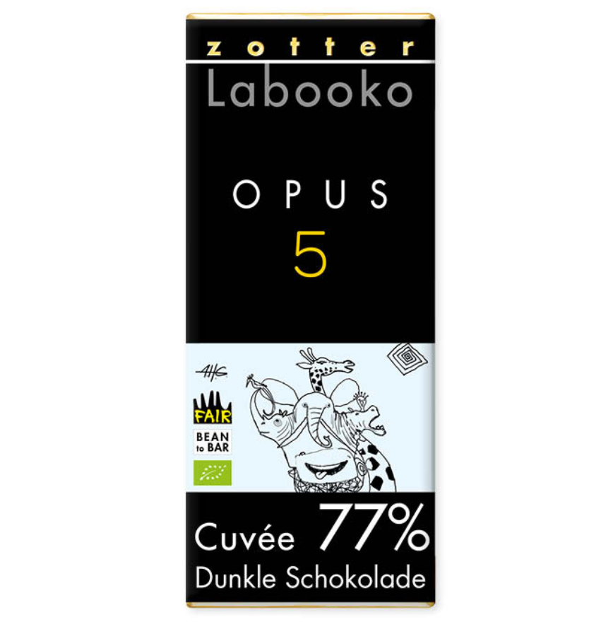 Zotter Labooko 77% Opus 5, product image from Kaffebox