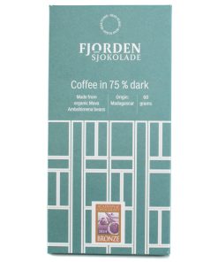 Fjorden Sjokolade 75% Dark Chocolate with Coffee
