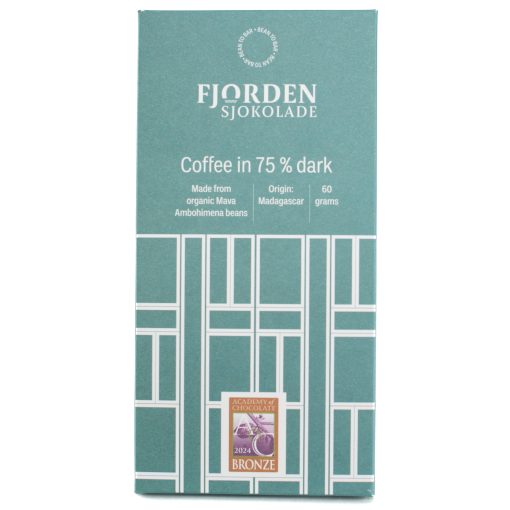 Fjorden Sjokolade 75% Dark Chocolate with Coffee