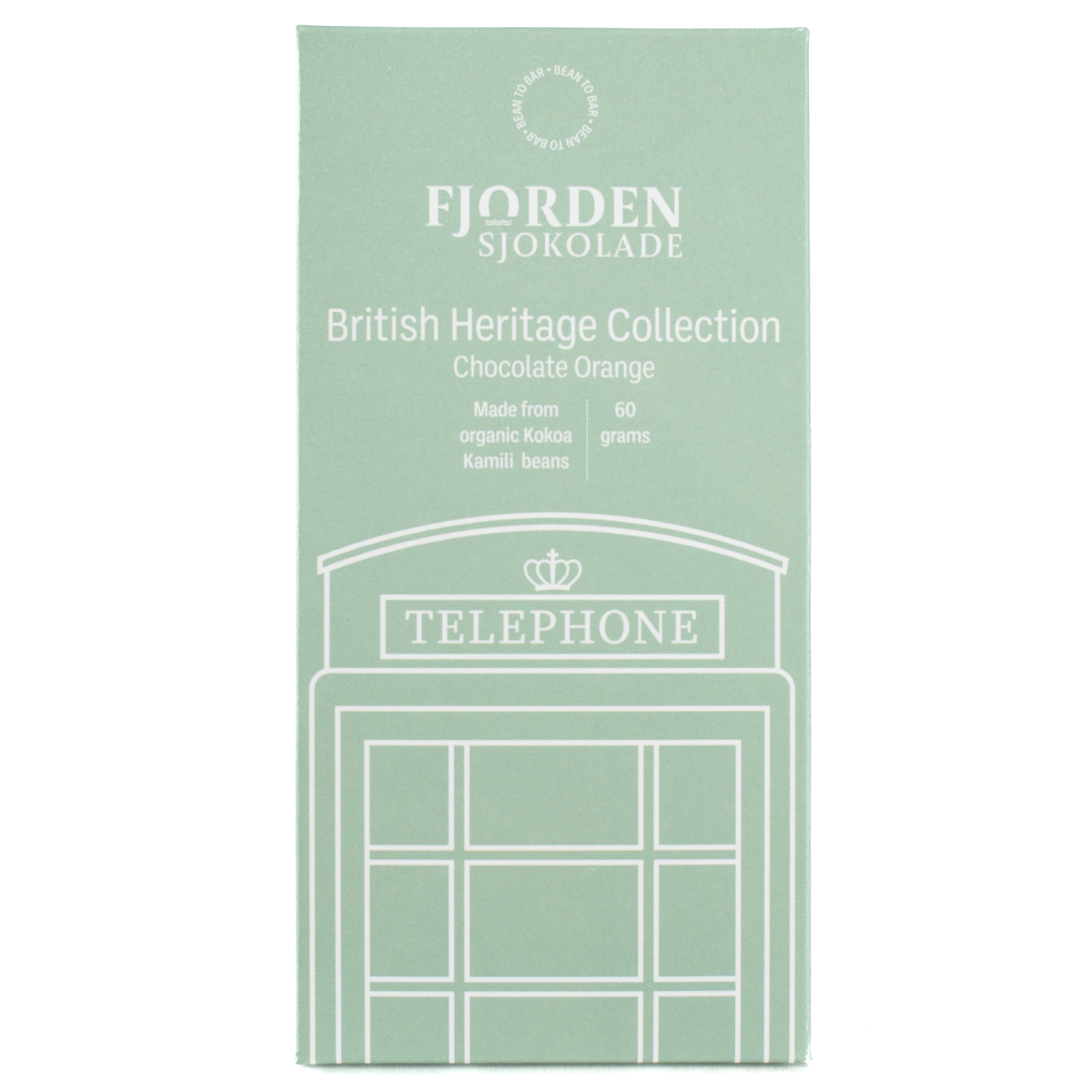 Fjorden Sjokolade British Heritage Collection Chocolate Orange, product image from Kaffebox