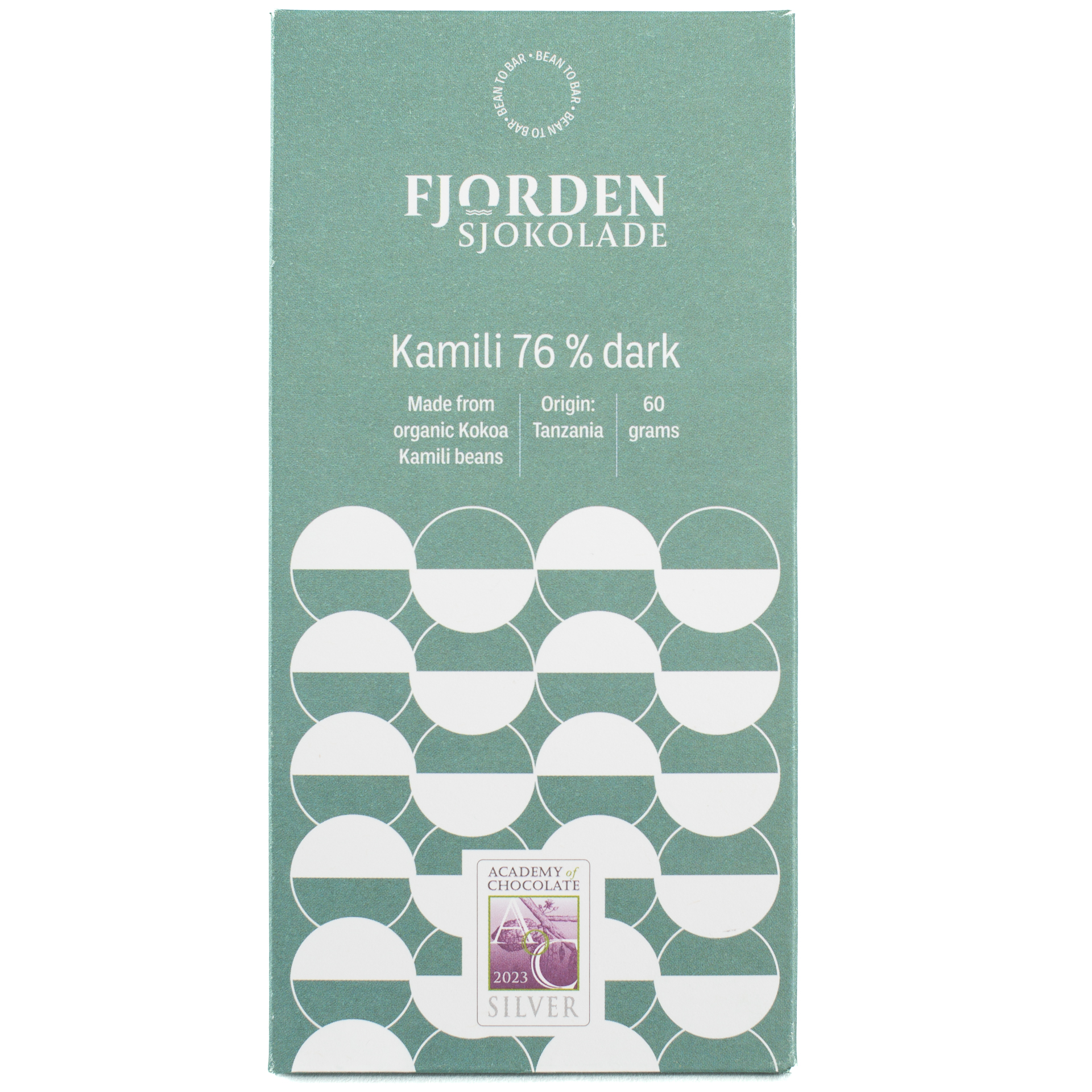 Fjorden Sjokolade Kamili 76% Dark, product image from Kaffebox