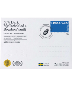 Högenäs Chocolate 53% Dark milk & Bourbon Vanilla