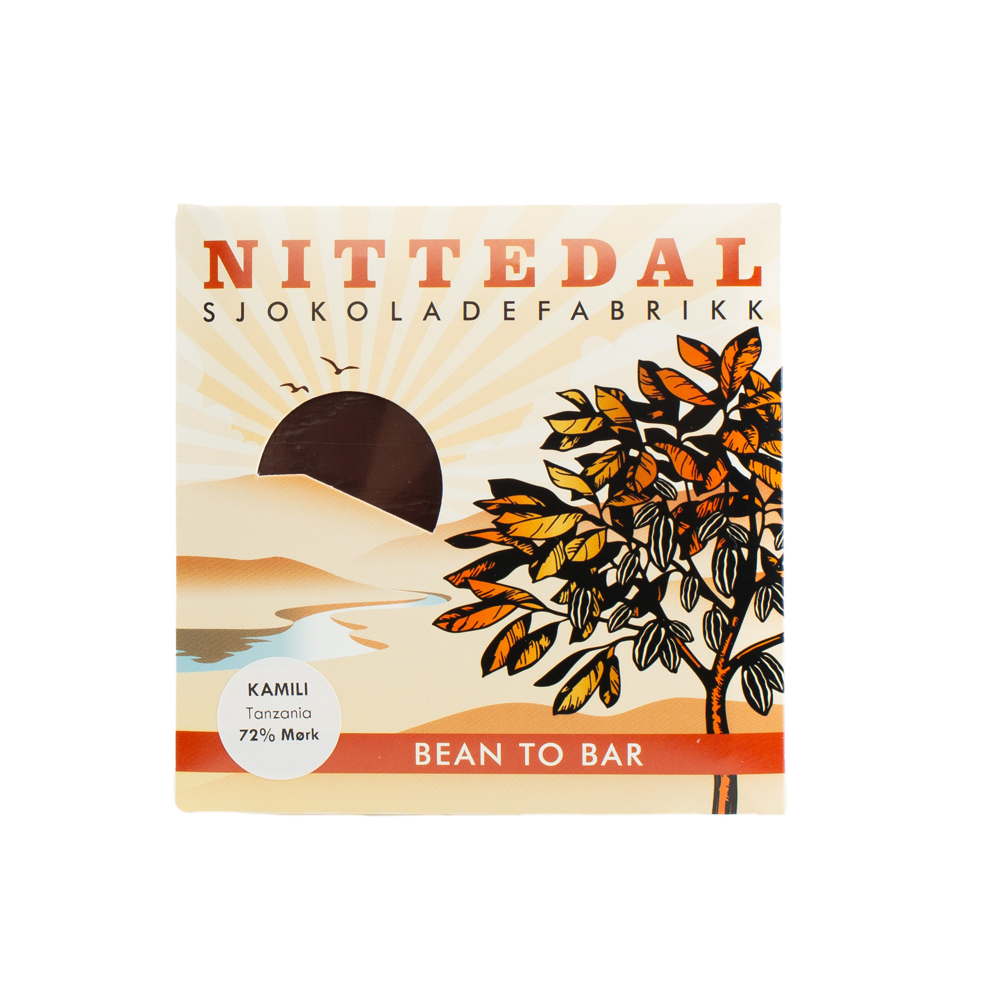 Nittedal Sjokoladefabrikk Kamili Tanzania 72% Dark Chocolate