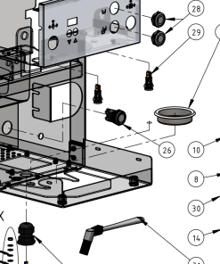 Profitec Part P2824 - Push Button Maintained White 230V