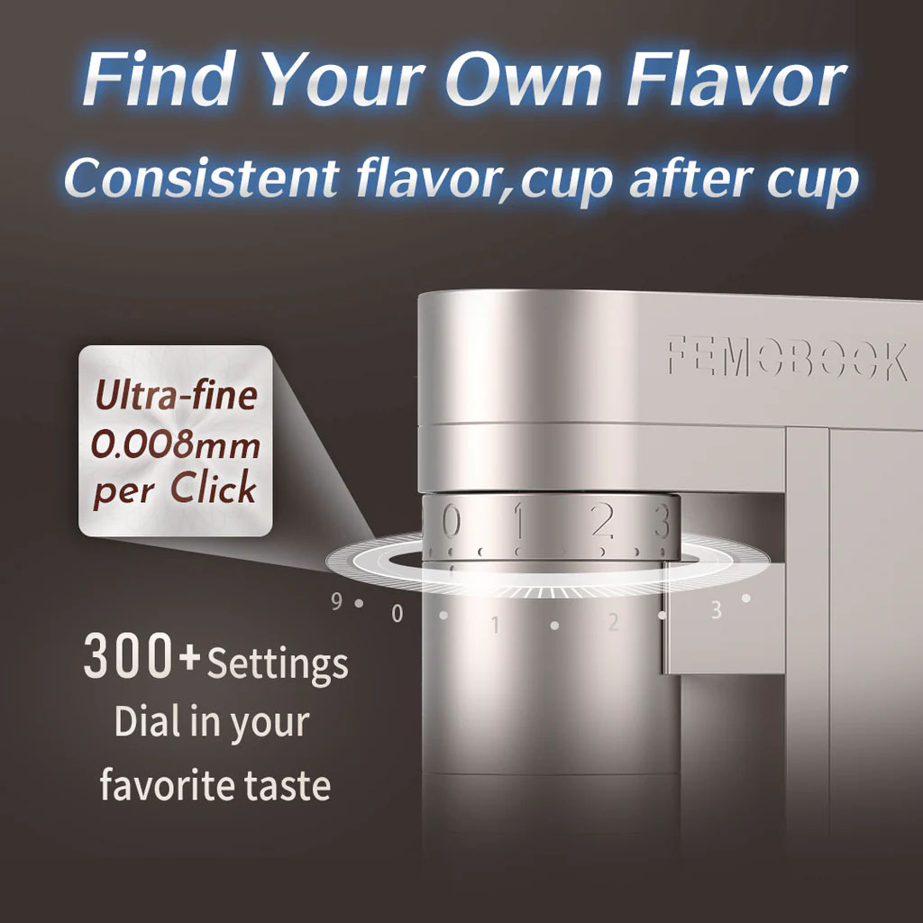 Femobook A5 Battery Powered Coffee Grinder - Image 2