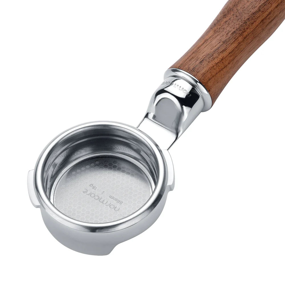 Normcore Slim Bottomless Portafilter with Upgraded Walnut Wood Handle - Image 8