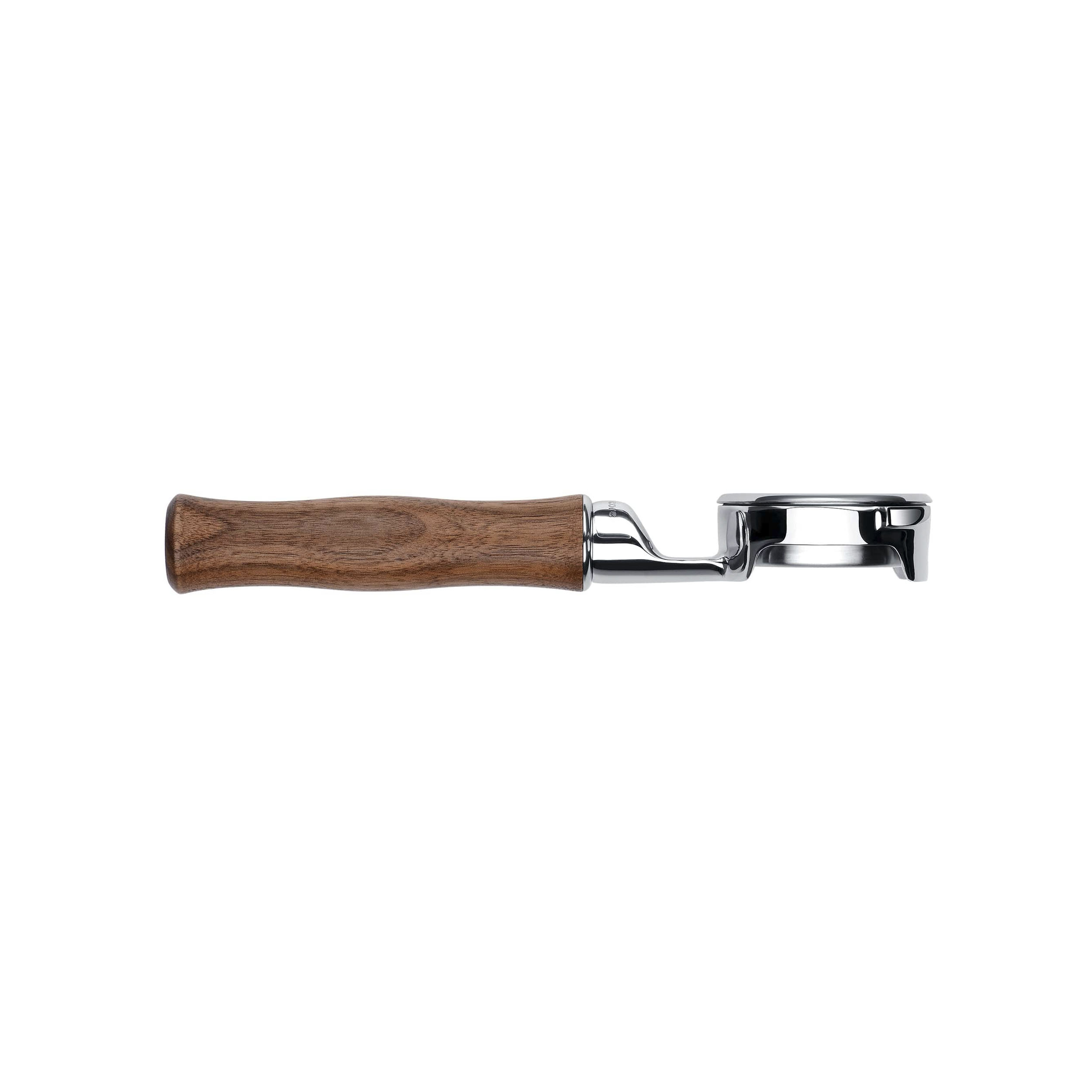 Normcore Slim Bottomless Portafilter with Upgraded Walnut Wood Handle - Image 3