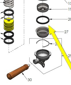 Profitec Pro800 Group Gasket Replacement Part