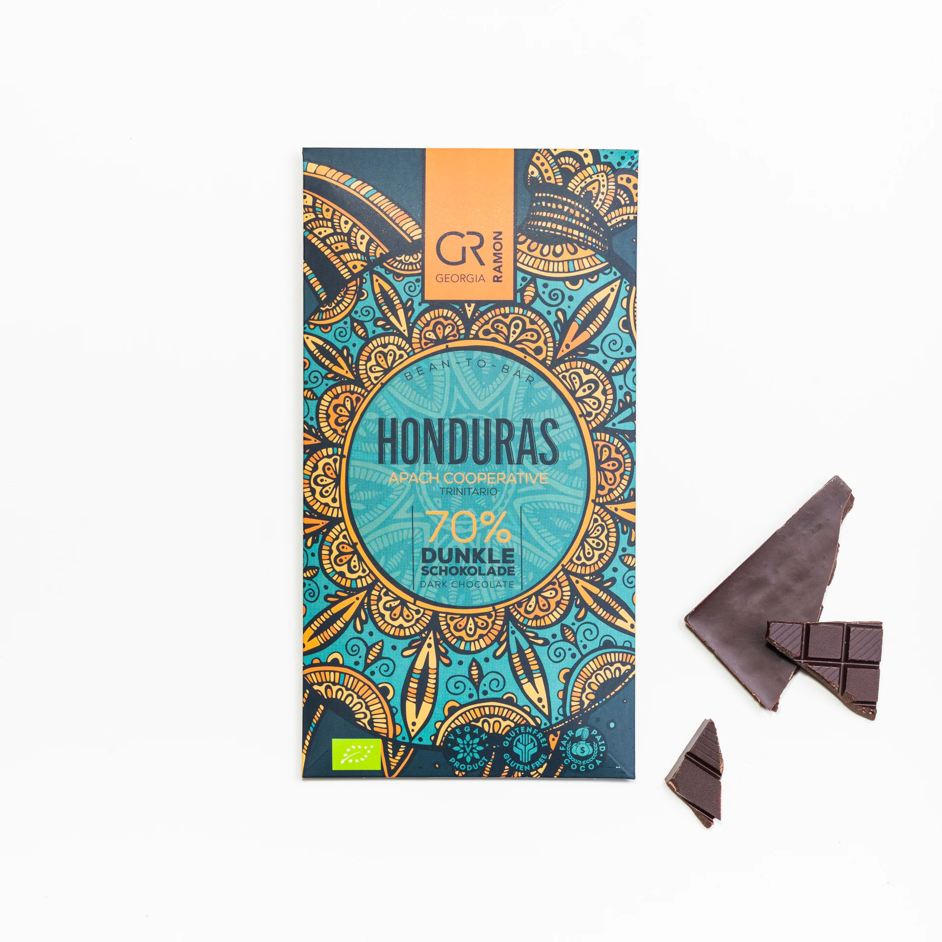 Georgia Ramon Honduras 70% Dark – Fine Chocolate Bar, product image from Kaffebox