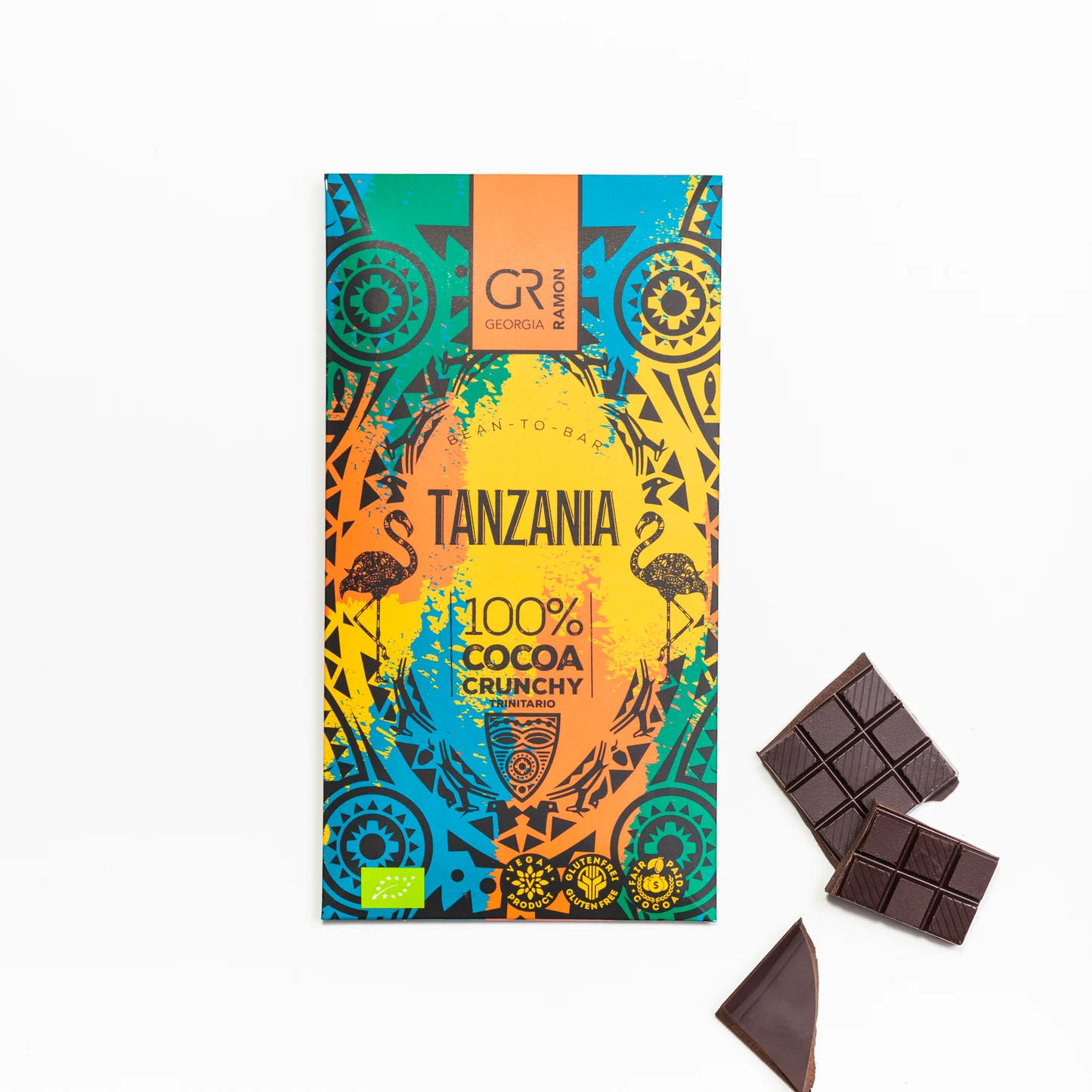 Georgia Ramon Tanzania Crunch 100% Dark – Fine Chocolate Bar, product image from Kaffebox
