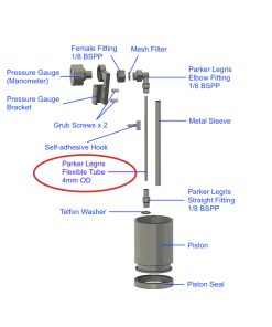 Alternative view of Cafelat Parker Legris Replacement Tube