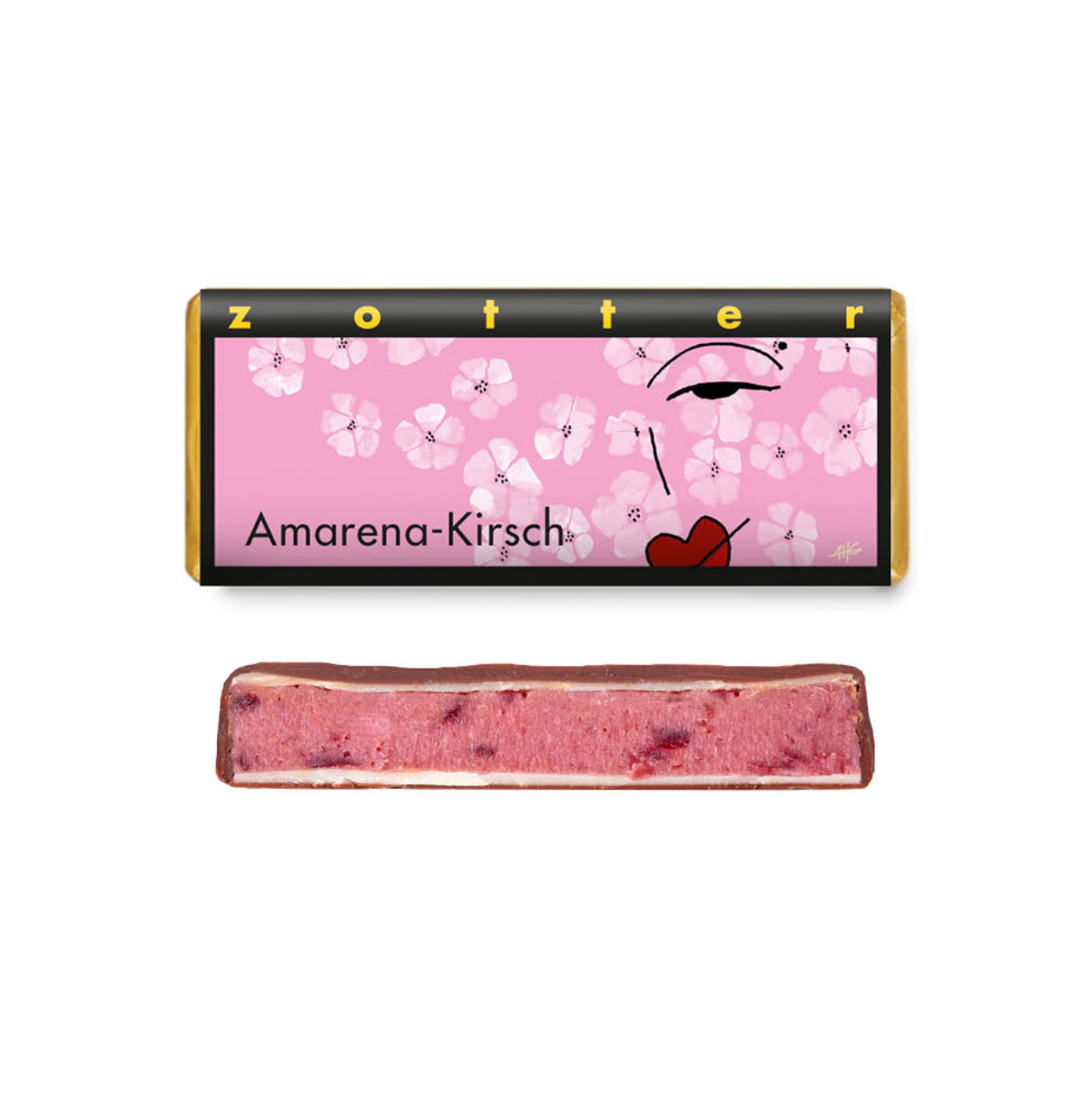 Zotter Hand-Scooped Amarena Cherry, product image from Kaffebox