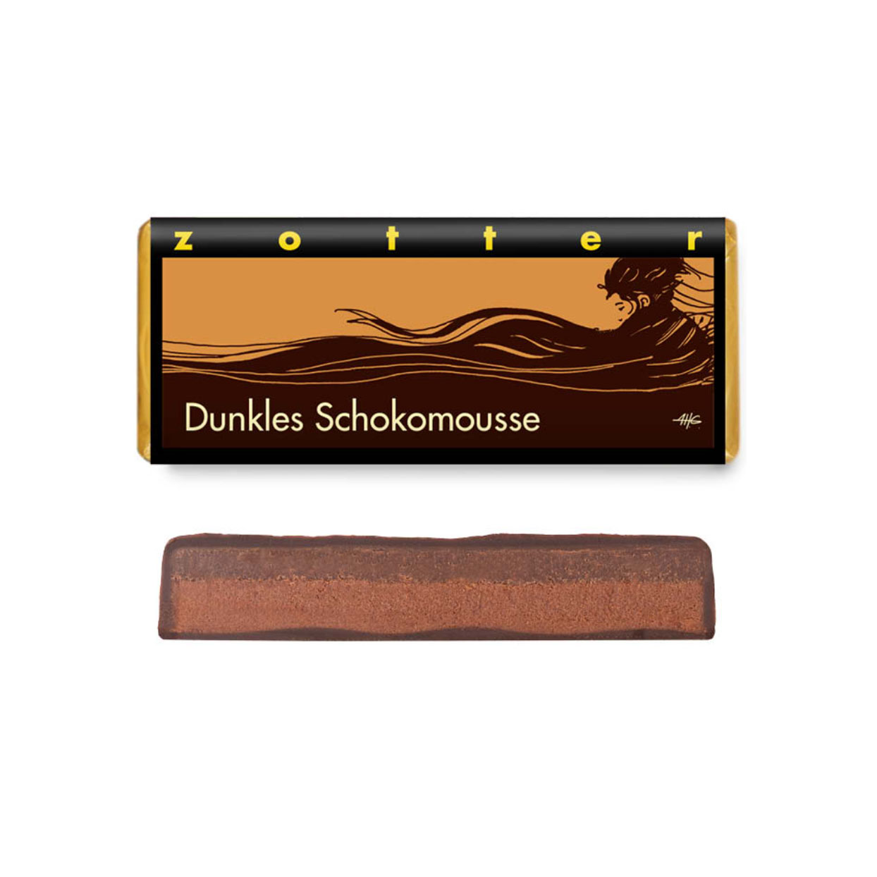 Zotter Hand-Scooped Dark Chocolate Mousse, product image from Kaffebox