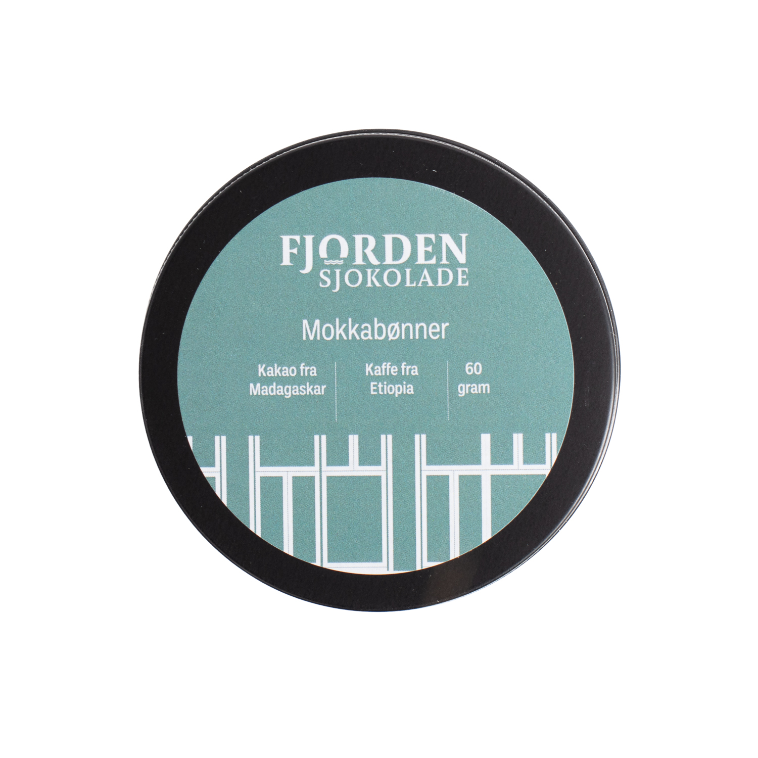 Fjorden Sjokolade 75 % Dark Chocolate Mokkabønner, product image from Kaffebox
