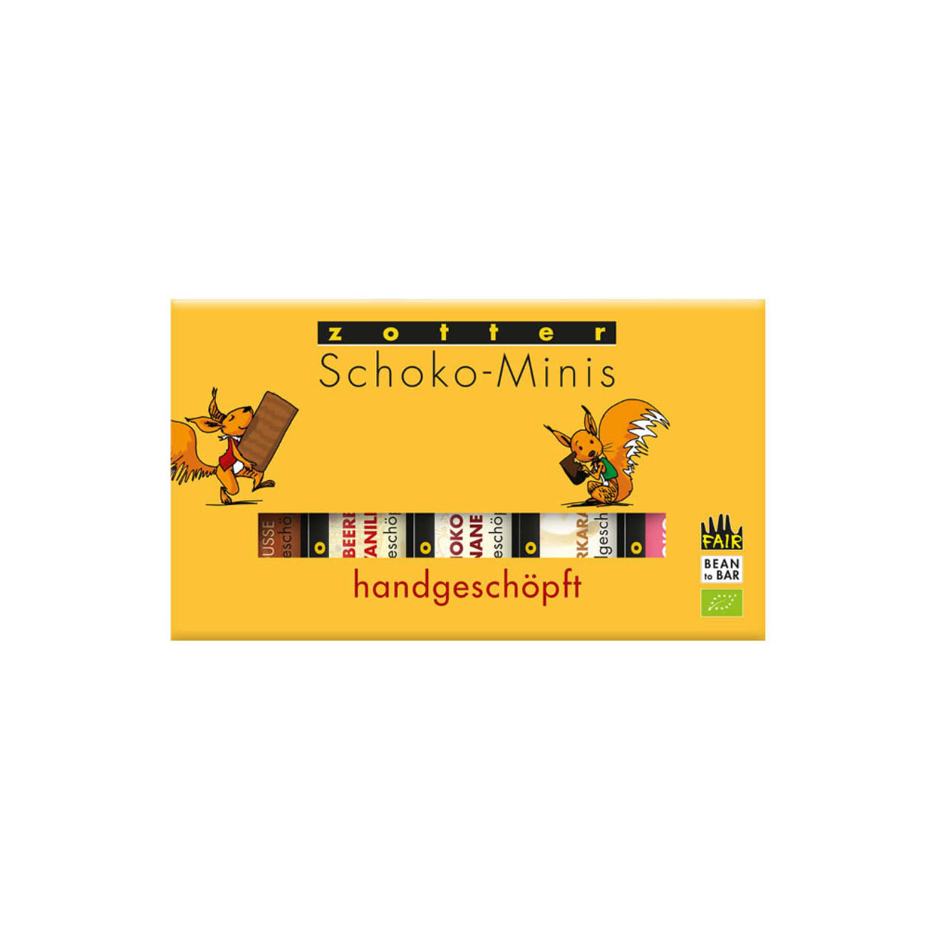 Zotter Hand-scooped Chocolate Minis – 5 flavors, product image from Kaffebox