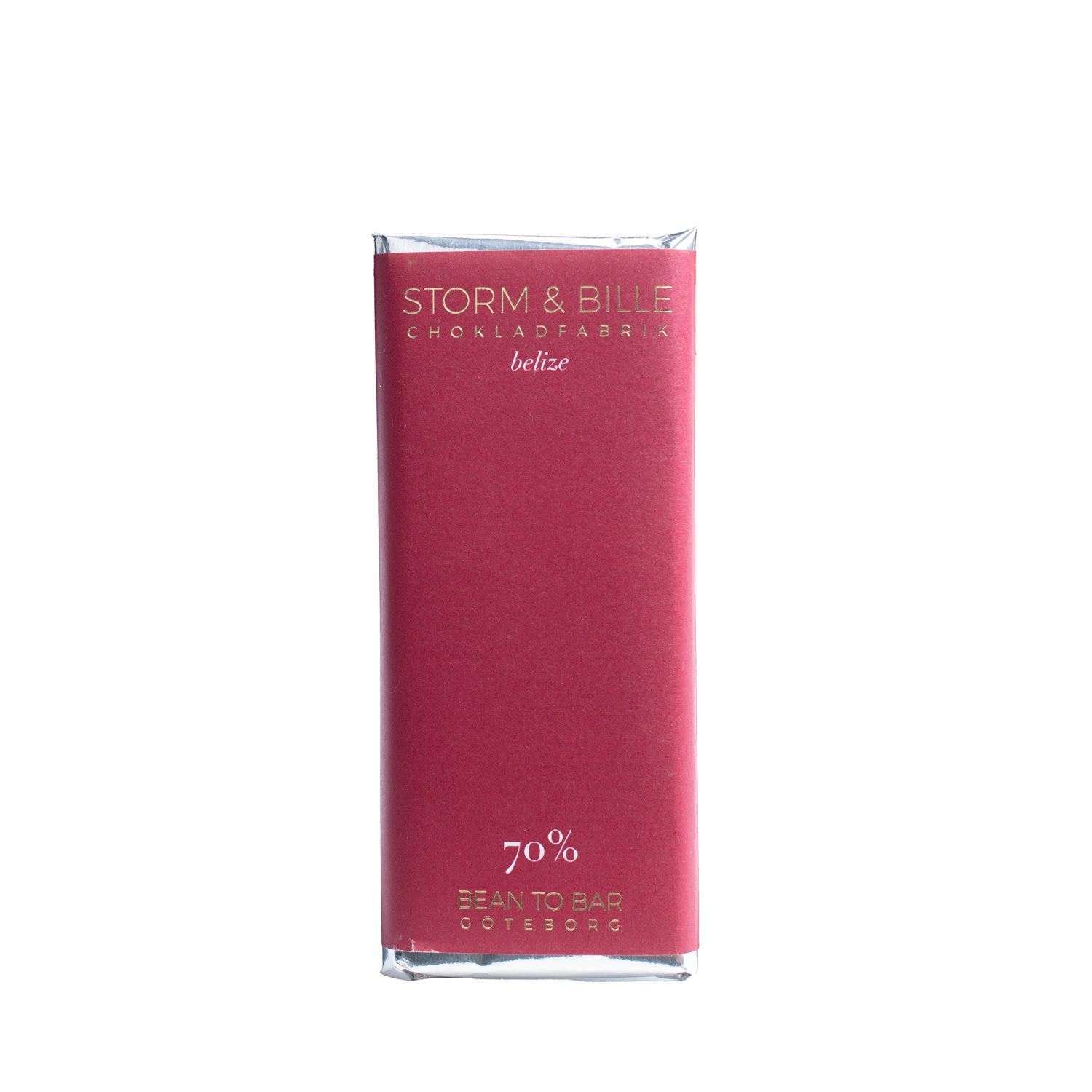 Fjorden Sjokolade Storm & Bille 70 % Belize Dark Chocolate 40g, product image from Kaffebox