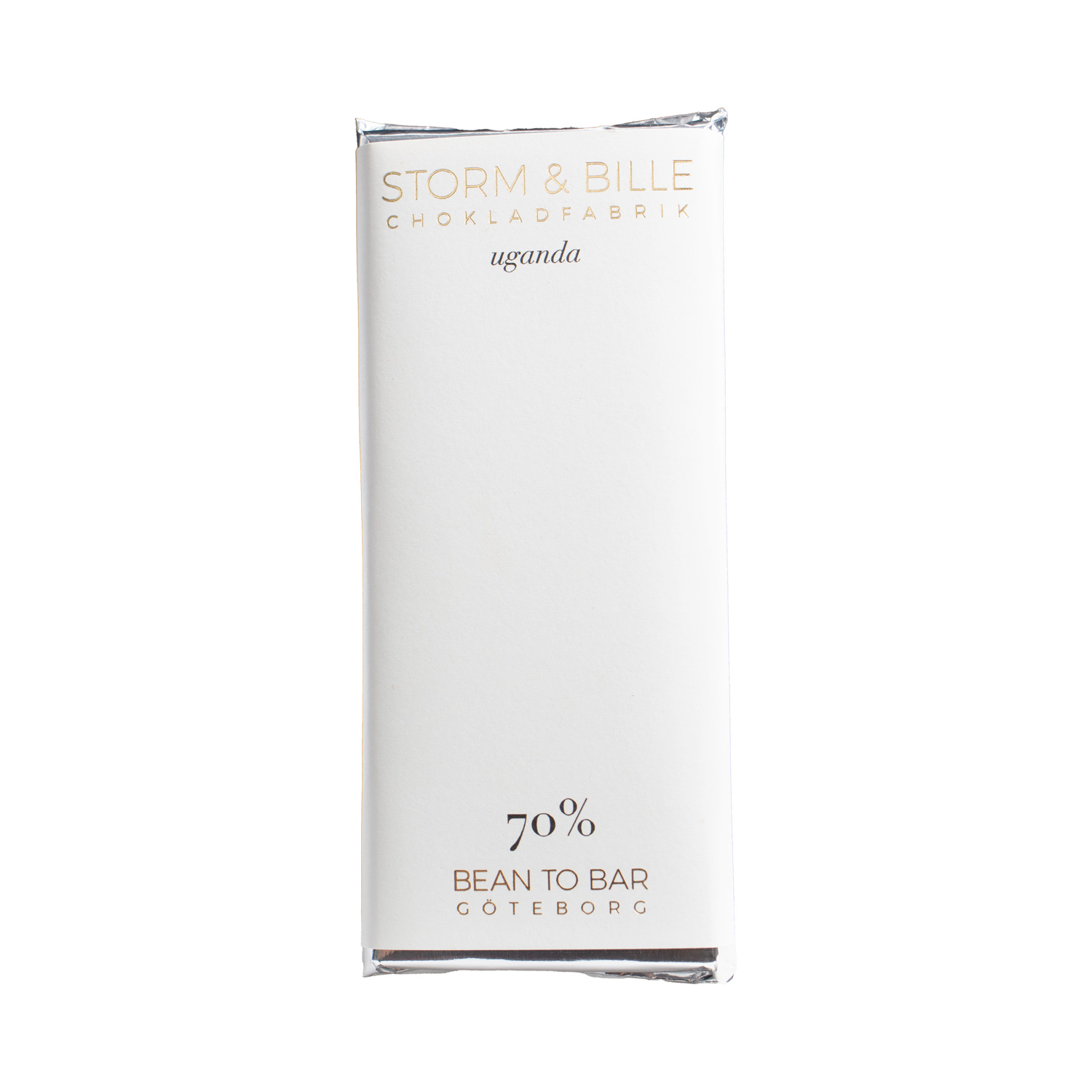 Fjorden Sjokolade Storm & Bille 70 % Uganda Dark Chocolate 40g, product image from Kaffebox
