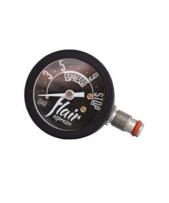 Flair Black Logo Pressure Gauge