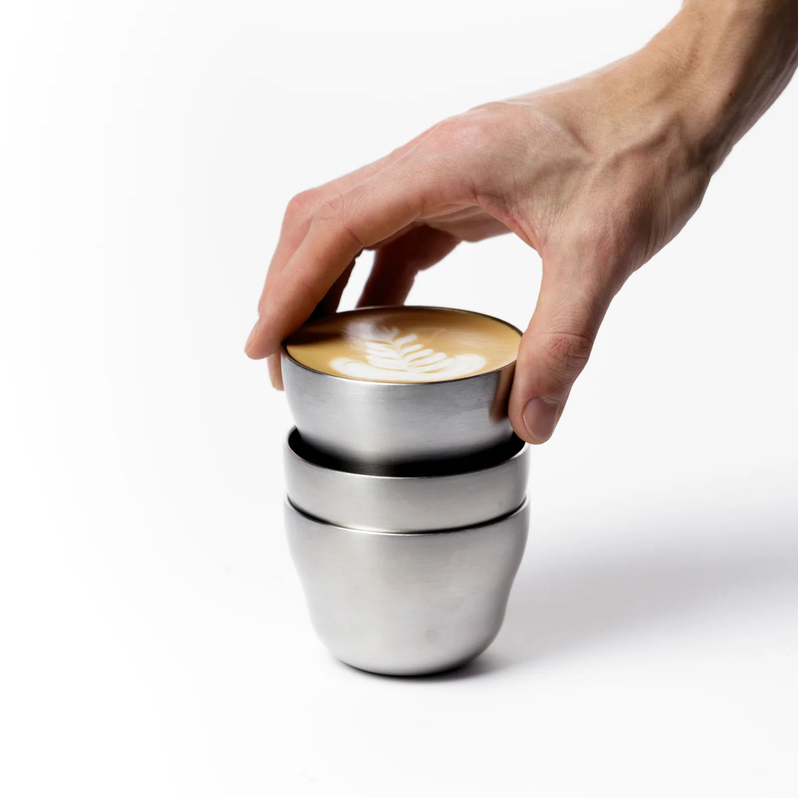 OREA Stac Steel Cups (2-Pack) 150 ml | Double-Walled Stainless Steel - Image 4