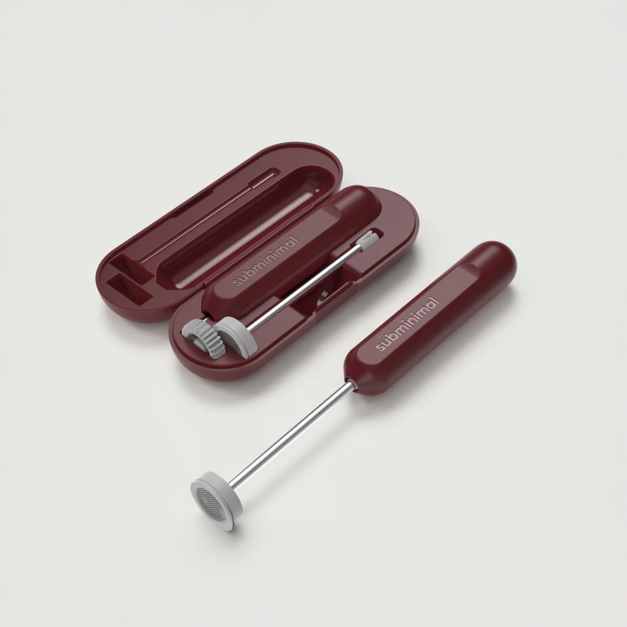 Subminimal NanoFoamer GO Handheld Milk Foamer with Travel Case - Image 3