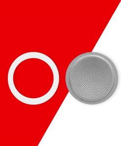 Bialetti silicone seal and filter plate for 6 cup Moka Express, Moka Induction and 4 cup Brikka